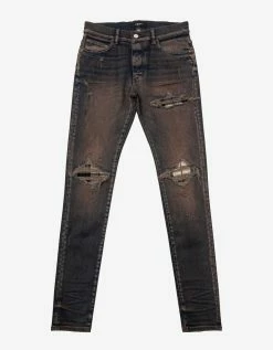 Amiri Clothing MX1 Plaid Dark Indigo Jeans