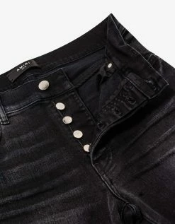 Amiri MX1 Red Bandana Aged Black Jeans Clothing