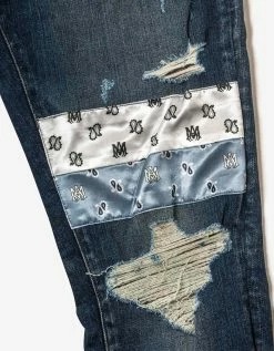 Amiri Paisley MA Artpatch Deep Classic Jeans Clothing