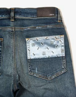 Amiri Paisley MA Artpatch Deep Classic Jeans Clothing