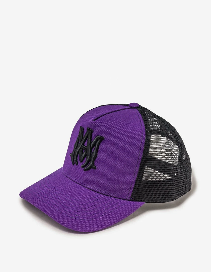 Brand new 🥰 Amiri Accessories Purple MA Trucker Hat 🎁 6 Amiri Accessories Purple MA Trucker Hat