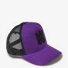 Amiri Accessories Purple MA Trucker Hat