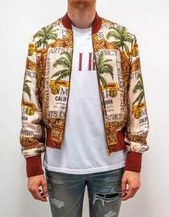 Amiri Clothing Rum Label Bomber Jacket