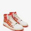 Discount 🔥 Amiri Skel Top Hi Bandana White & Orange Trainers 😍 2 Amiri Skel Top Hi Bandana White & Orange Trainers