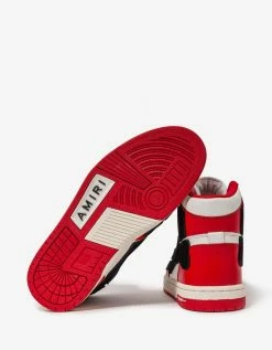 Cheap 🔔 Amiri Skel Top Hi Red Trainers 🤩 11 Amiri Skel Top Hi Red Trainers