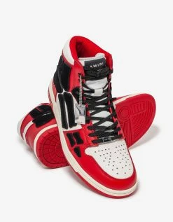 Cheap 🔔 Amiri Skel Top Hi Red Trainers 🤩 15 Amiri Skel Top Hi Red Trainers