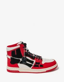 Amiri Skel Top Hi Red Trainers