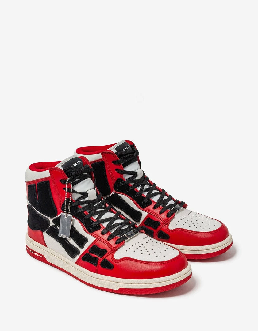 Cheap 🔔 Amiri Skel Top Hi Red Trainers 🤩 3 Amiri Skel Top Hi Red Trainers