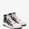 Amiri Skel Top Hi White & Black Trainers