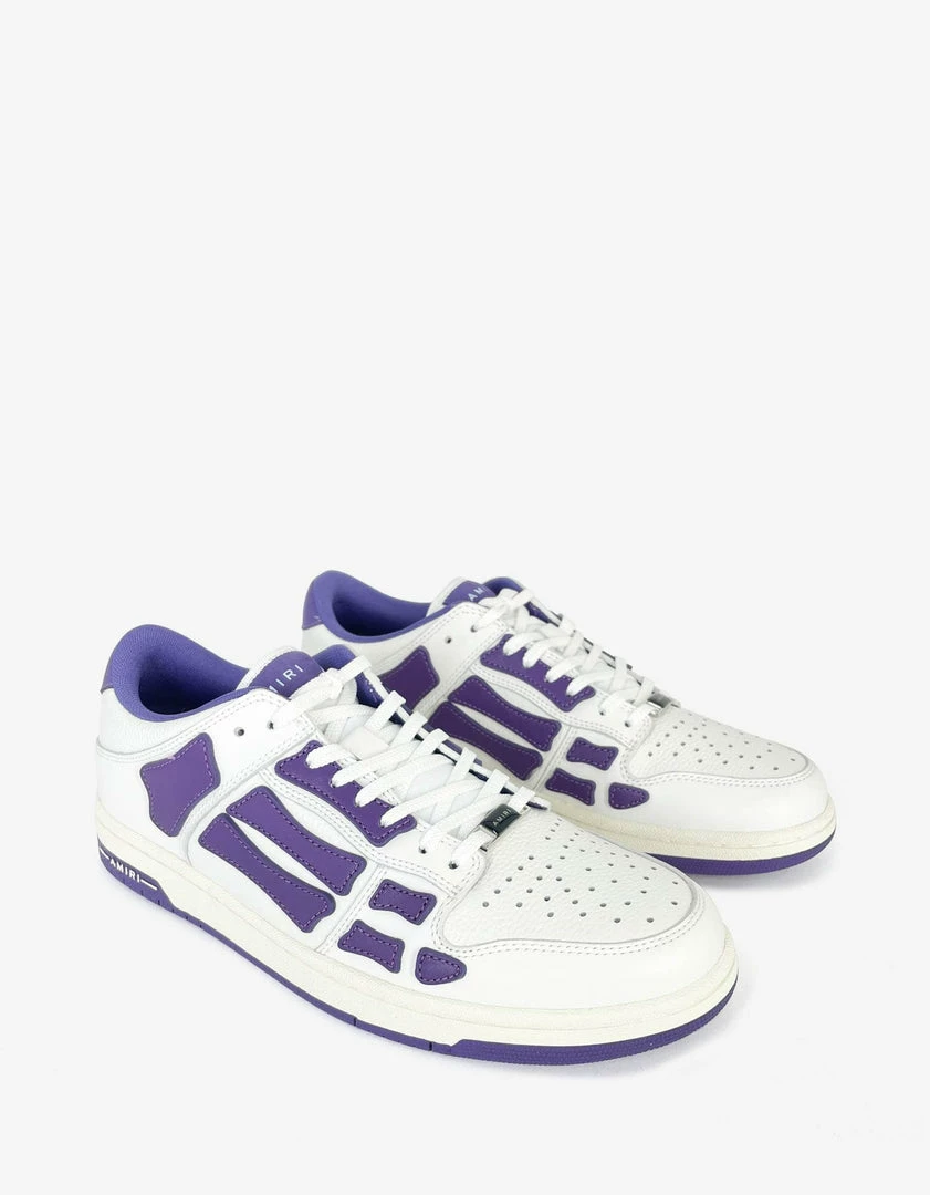 Buy 🎁 Amiri Skel Top Low White & Purple Trainers 🌟 3 Amiri Skel Top Low White & Purple Trainers