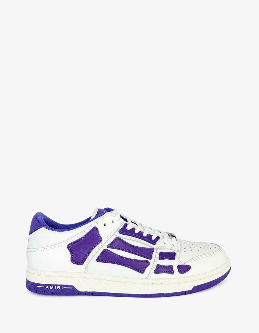 Buy 🎁 Amiri Skel Top Low White & Purple Trainers 🌟 4 Amiri Skel Top Low White & Purple Trainers