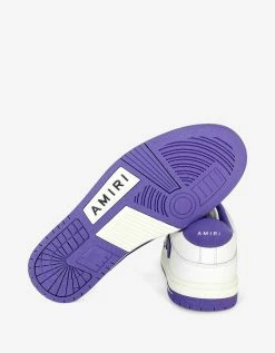 Buy 🎁 Amiri Skel Top Low White & Purple Trainers 🌟 11 Amiri Skel Top Low White & Purple Trainers