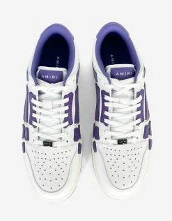 Buy 🎁 Amiri Skel Top Low White & Purple Trainers 🌟 12 Amiri Skel Top Low White & Purple Trainers