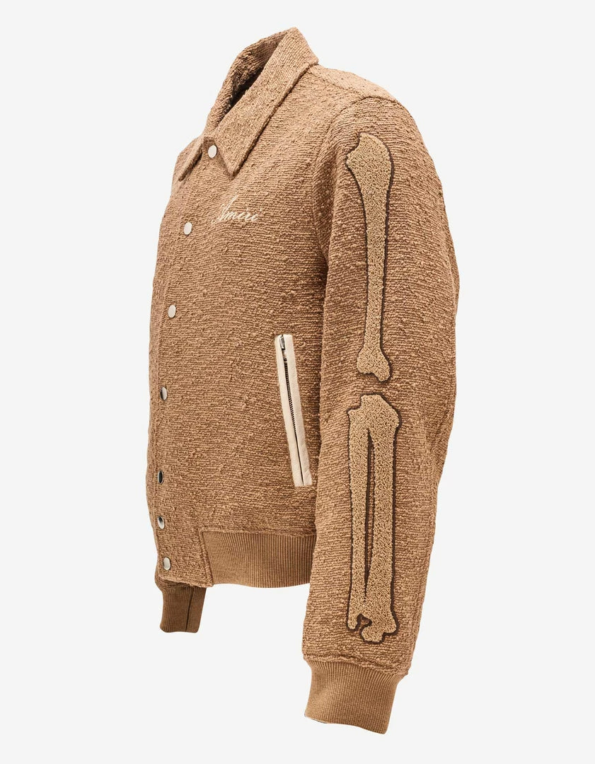 Best deal 𧨠Amiri Tan Bones Varsity Jacket π€© 6 Amiri Tan Bones Varsity Jacket