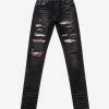 Amiri Tie Dye Bandana Thrasher Aged Black Jeans