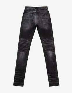 Amiri Tie Dye Bandana Thrasher Aged Black Jeans