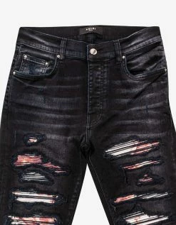 Wholesale โจ Amiri Tie Dye Bandana Thrasher Aged Black ๐ Jeans ๐ 12 Amiri Tie Dye Bandana Thrasher Aged Black Jeans