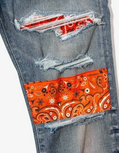 Top 10 π Amiri Vintage Bandana Artpatch Clay Indigo π Jeans Clothing π 14 Amiri Vintage Bandana Artpatch Clay Indigo Jeans Clothing