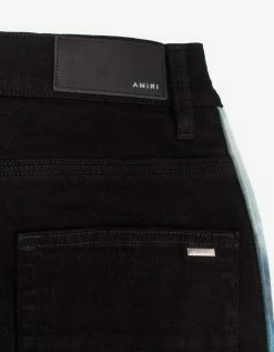 Amiri Clothing Watercolor Half Track Black Jeans