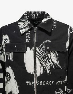 Amiri Wes Lang Black Sketch Blouson Clothing