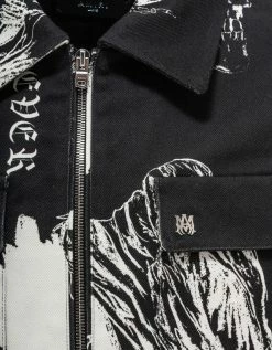 Amiri Wes Lang Black Sketch Blouson Clothing