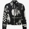 Amiri Wes Lang Black Sketch Blouson Clothing