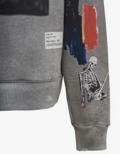 Amiri Wes Lang Blood 38' Grey Hoodie Clothing