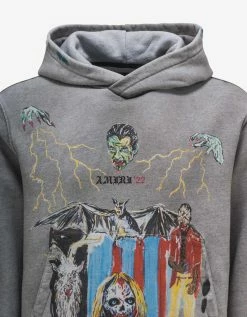 Amiri Wes Lang Blood 38' Grey Hoodie Clothing