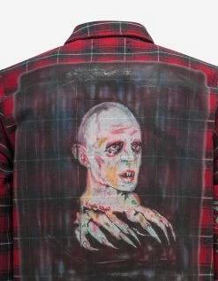 Amiri Clothing Wes Lang Blood '38 Red Check Shirt