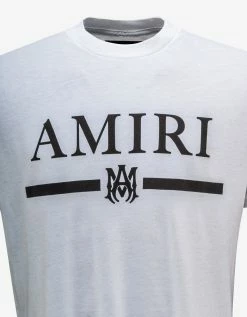 Amiri Clothing White M.A. Bar Logo T-Shirt