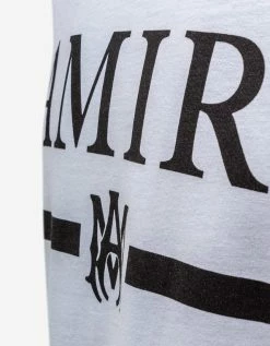 Amiri Clothing White M.A. Bar Logo T-Shirt