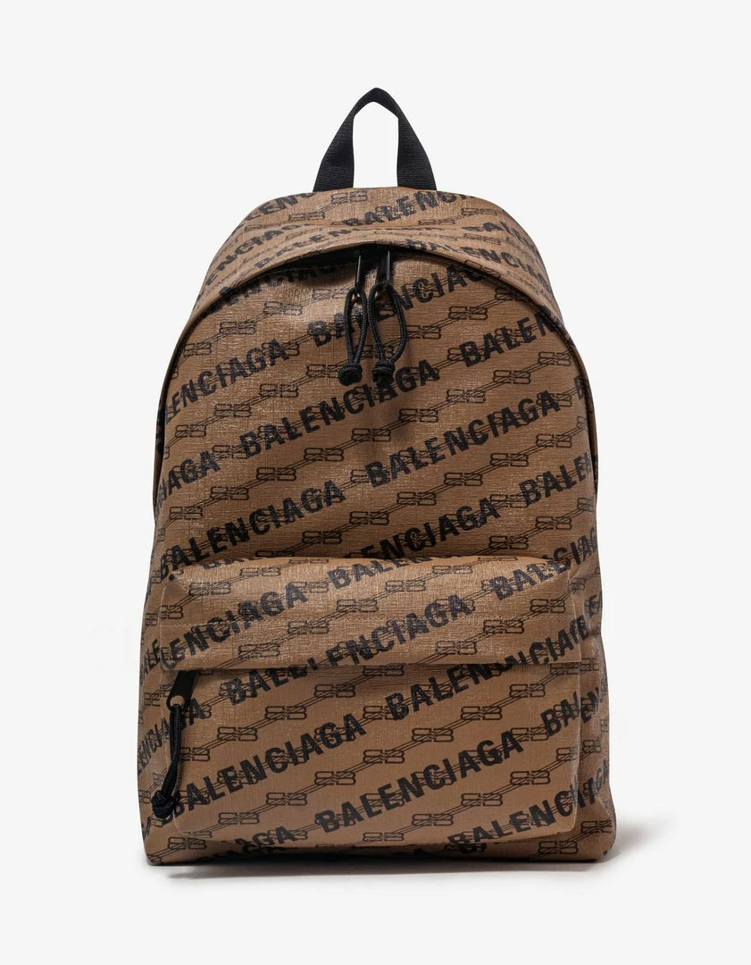 Flash Sale π Balenciaga Beige Signature BB Monogram Medium π Backpack π₯° 3 Balenciaga Beige Signature BB Monogram Medium Backpack