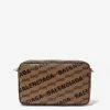 Balenciaga Beige Signature BB Monogram Medium Camera Bag Accessories