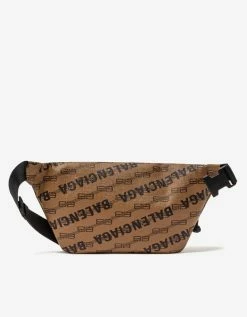 Balenciaga Accessories Beige Signature BB Monogram Waist Bag