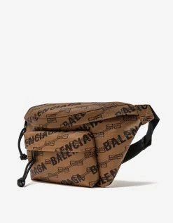 Balenciaga Accessories Beige Signature BB Monogram Waist Bag