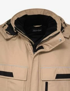 Balenciaga Beige Twinset Parka