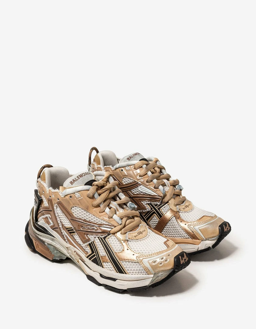 Best Pirce 🧨 Balenciaga Beige & White Runner Trainers 🛒 3 Balenciaga Beige & White Runner Trainers