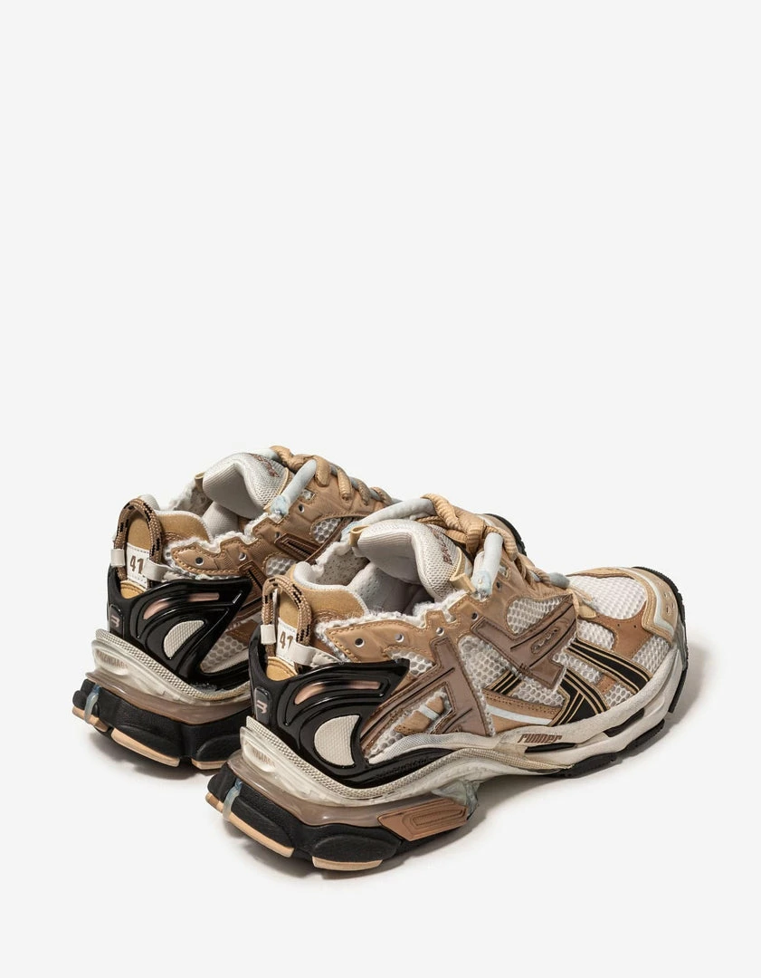 Best Pirce 🧨 Balenciaga Beige & White Runner Trainers 🛒 10 Balenciaga Beige & White Runner Trainers