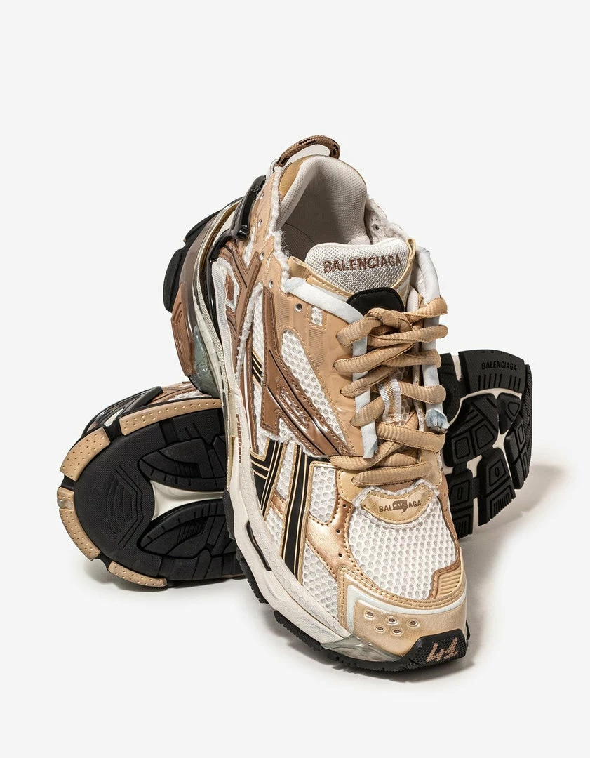 Best Pirce 🧨 Balenciaga Beige & White Runner Trainers 🛒 9 Balenciaga Beige & White Runner Trainers