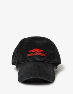 Balenciaga Accessories Black 3B Sports Icon Cap
