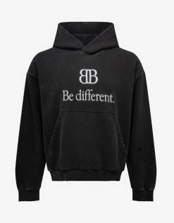 Balenciaga Black BB Be Different Hoodie