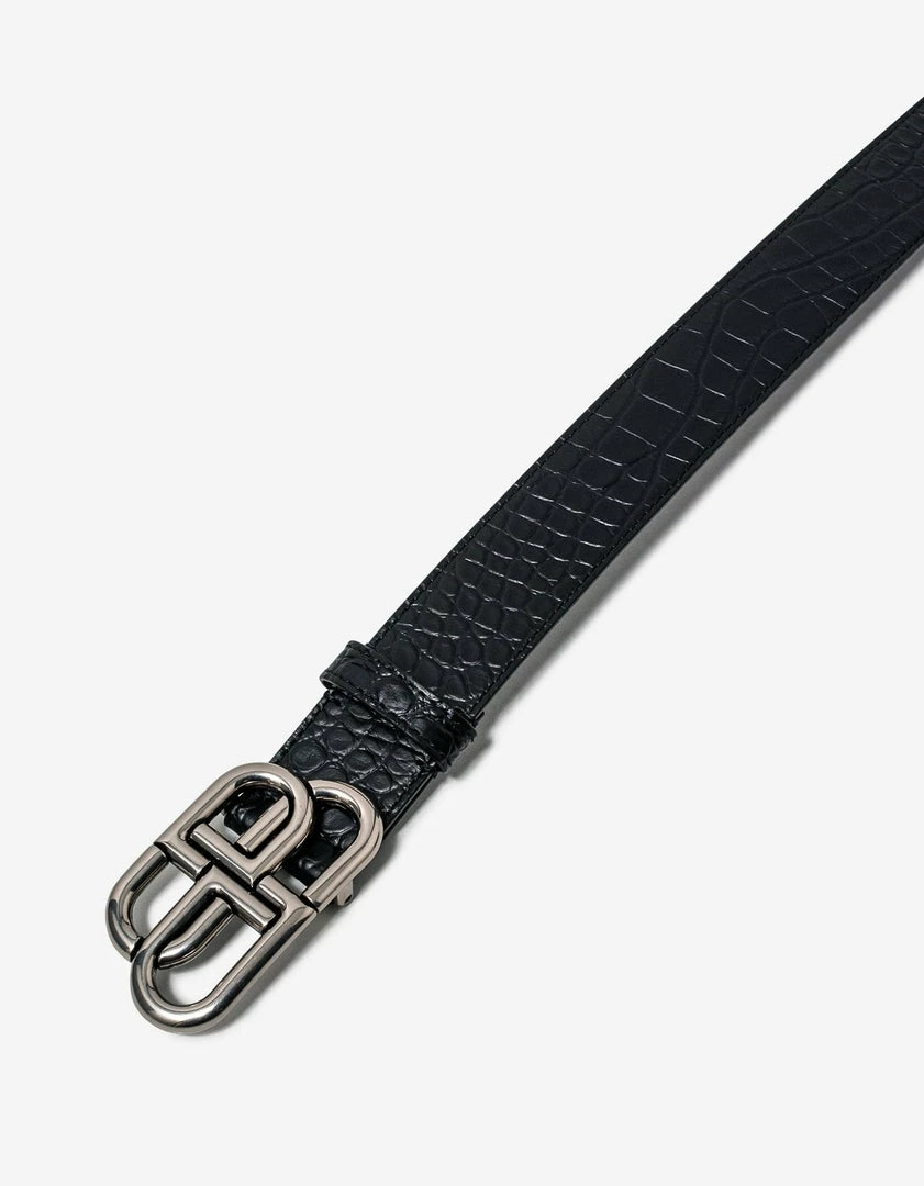 Top 10 π Balenciaga Accessories Black BB Croc Embossed Leather Belt β 6 Balenciaga Accessories Black BB Croc Embossed Leather Belt