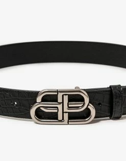 Top 10 π Balenciaga Accessories Black BB Croc Embossed Leather Belt β 9 Balenciaga Accessories Black BB Croc Embossed Leather Belt