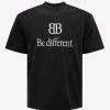 Balenciaga Black BB Logo Be Different T-Shirt