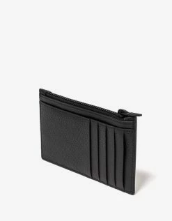 Balenciaga Accessories Black Car Zip Leather Card Holder