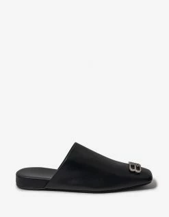 Balenciaga Black Cosy BB Mule Sandals New Arrivals