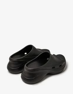 Balenciaga Black Crocs Slide Sandals