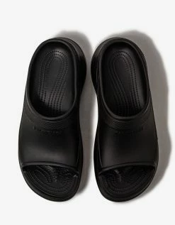 Balenciaga Black Crocs Slide Sandals