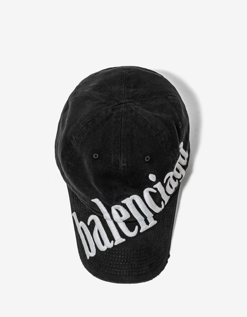 Cheap 𧨠Balenciaga Black Diagonal Logo Embroidery Cap Accessories π 5 Balenciaga Black Diagonal Logo Embroidery Cap Accessories