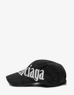 Cheap 𧨠Balenciaga Black Diagonal Logo Embroidery Cap Accessories π 14 Balenciaga Black Diagonal Logo Embroidery Cap Accessories